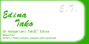 edina tako business card